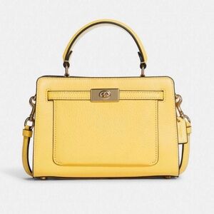 Coach NWT Mini Lane Top Handle Crossbody - Retro Yellow